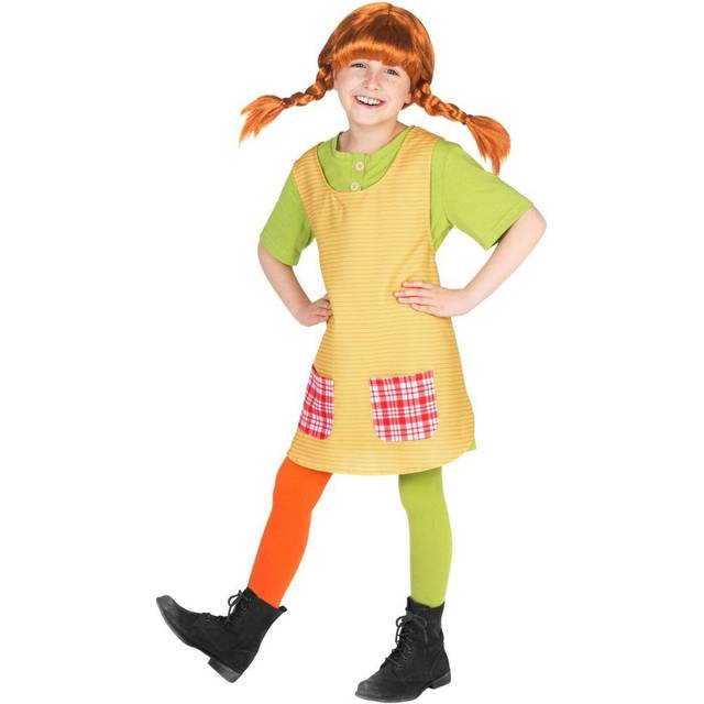 (3 to 4 years) Pippi Longstocking costume for girls