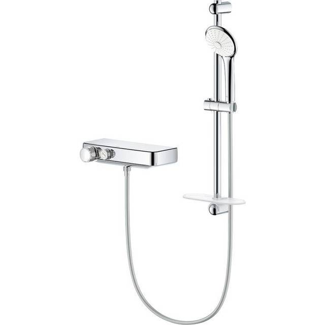 Grohtherm SmartControl Thermostatic shower mixer 1/2' with shower set, Chrome (34720000) - Grohe