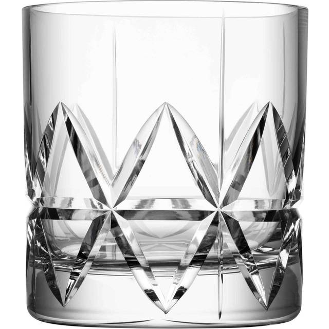 Orrefors Peak double old fashioned glas 4-pack 34 cl - Transparent