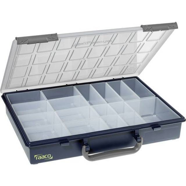 Raaco 136228raaco fack box Assorter PSC 55 4x8-17, polypropylen, 337x258x57 mm, blå/transparent