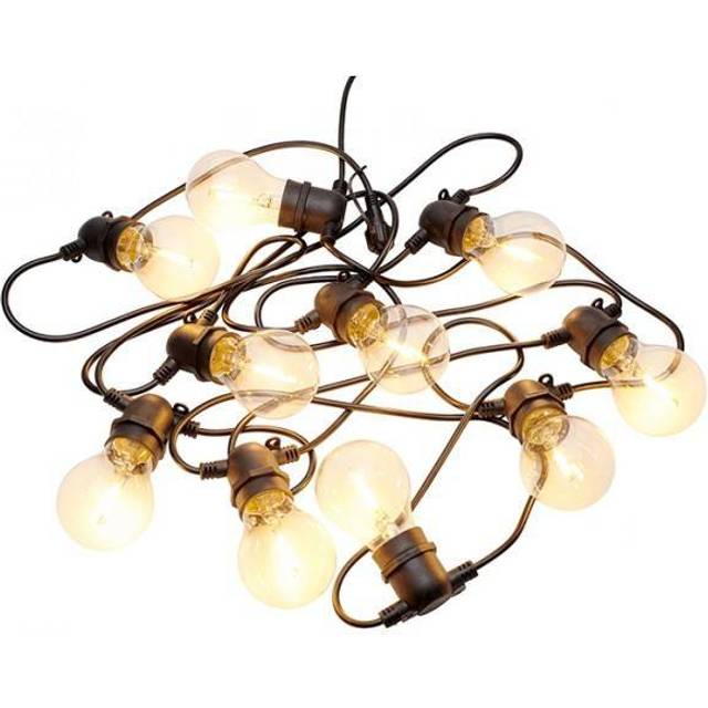 Sirius Biergartenlichterkette Tobias Erweiterung 10 LED klar 4,5 m schwarz außen