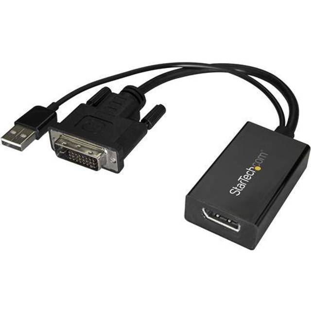 StarTech.com DVI till DisplayPort-adapter med USB-ström - 1920 x 1200