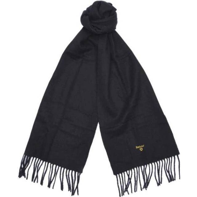 Barbour Plain Lambswool Scarf – Black