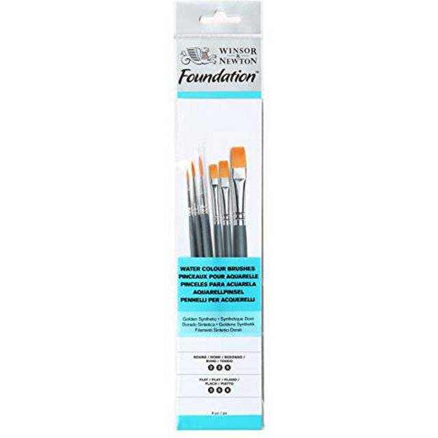 Winsor and Newton Foundation Water Colour Brush Set - 6 Piece