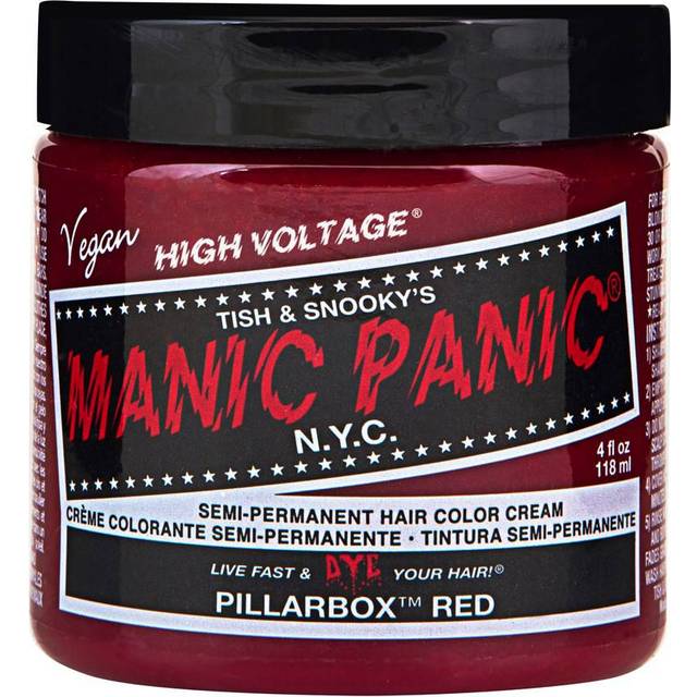 Manic Panic High Voltage Pillarbox Red Semi-permanent Hair Color Cream 118ml