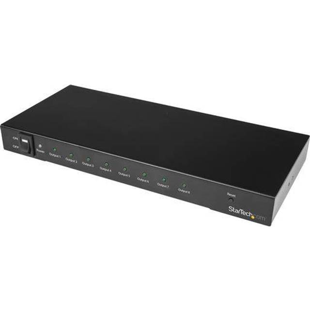 StarTech.com 8-port 4K 60Hz HDMI-splitter – HDR-stöd – 7.1 surroundljud – HDMI-distributör