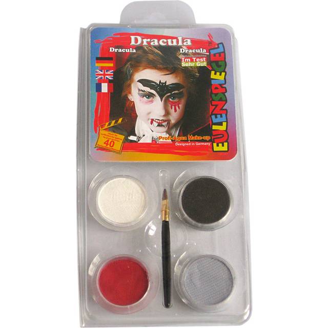 Kinderschminke-Set Dracula der Vampir, Profi-Aqua, 4 Farben+Pinsel