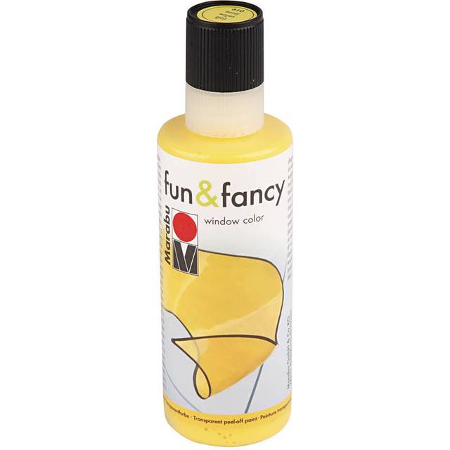 Marabu window colour fun & fancy glass spray paint 80ml yellow