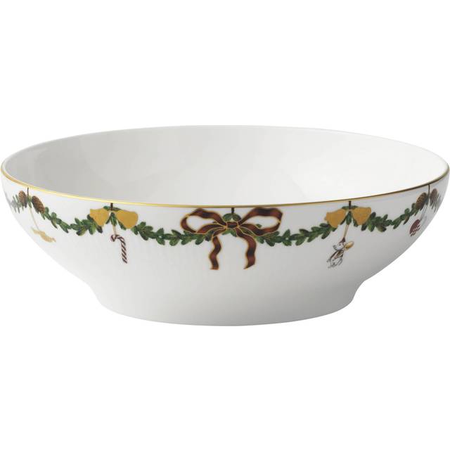 Royal Copenhagen - Star Ribbed Christmas - Serving bowls - Skål - Large bowl - 220 cl