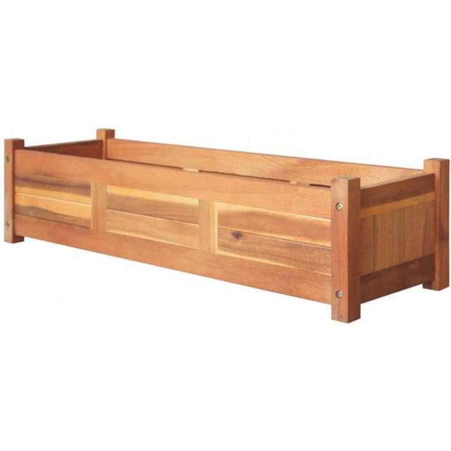 vidaXL Garden Raised Bed Acacia Wood 100x30x25 cm - Brown