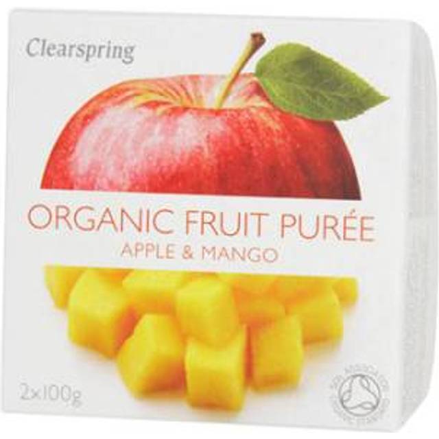 Clearspring Fruktpuré med Äpple och Mango EKO - 2 x 100 g - 0 kg