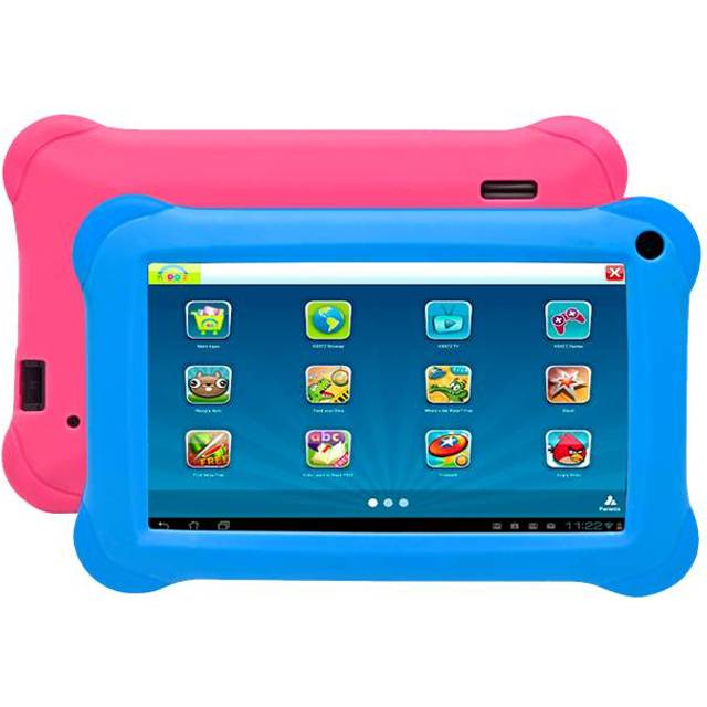 Denver TAQ-70353KBUP 7" surfplatta för barn med Kido'z – Blå/Rosa