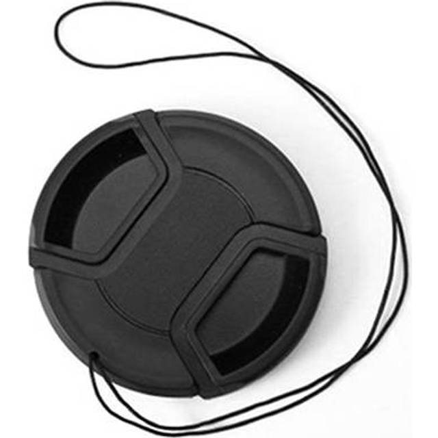 Phot-R 62 mm Centre Pinch Lens Cap with Safety Cord for DSLR Cameras