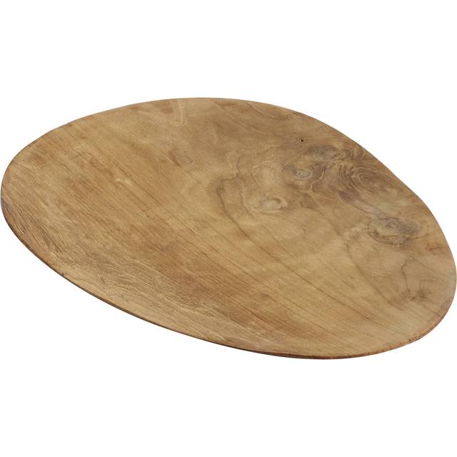 Muubs - Teakroot Tallrik 33x26 cm Brun