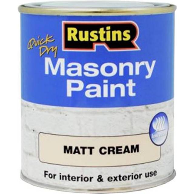 Rustins MASPC500 Quick Dry Masonry Paint Cream 500ml