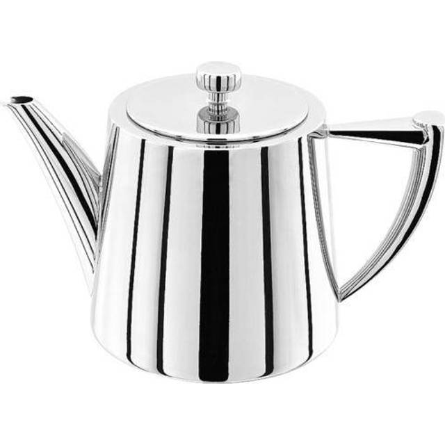 Art Deco Stainless Steel Teapot - Silver (1.2L)