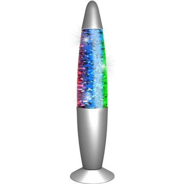 PartyFun Lights Glitterlampa med ljus som ändrar färg - 34 cm