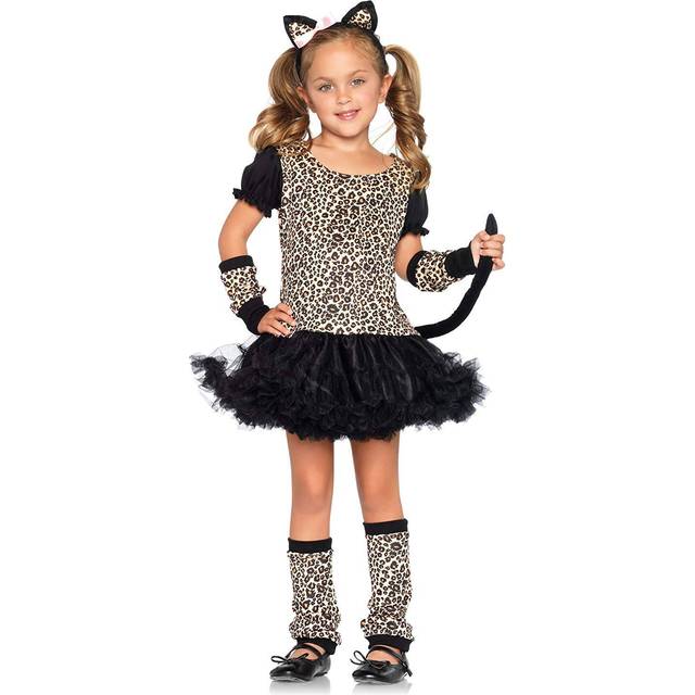 Tutu Child Leopard Costume - Black&#47;Brown (S)