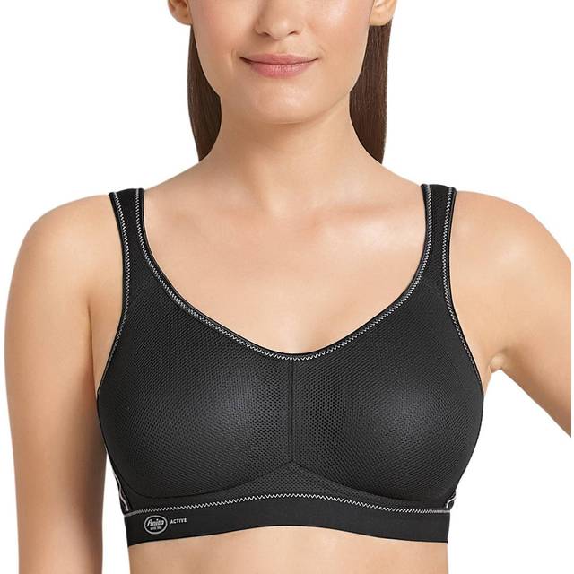 Anita Womens Active Air Control Moulded Sports Bra - Black Polyamide - Size 32B