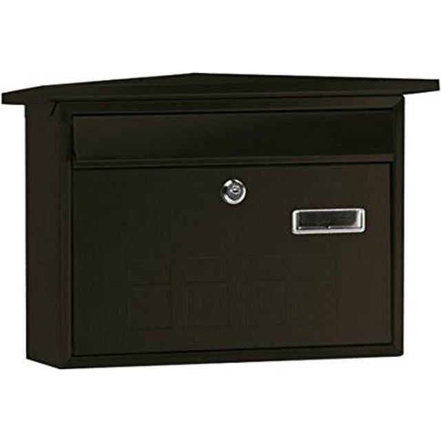 ARREGUI Decorative Post Box Wall mounted Outside Steel Mail Box Stylish A4ÃÂÃ¢â¬âÃÂMagazine size? High Quality Black