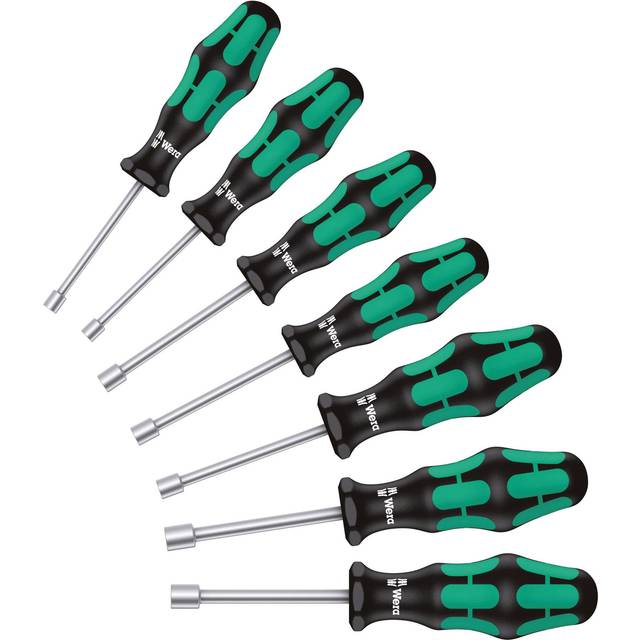 Wera 05029510001 395 HO/7 SM 7-Piece Kraftform Plus Nutdriver Set