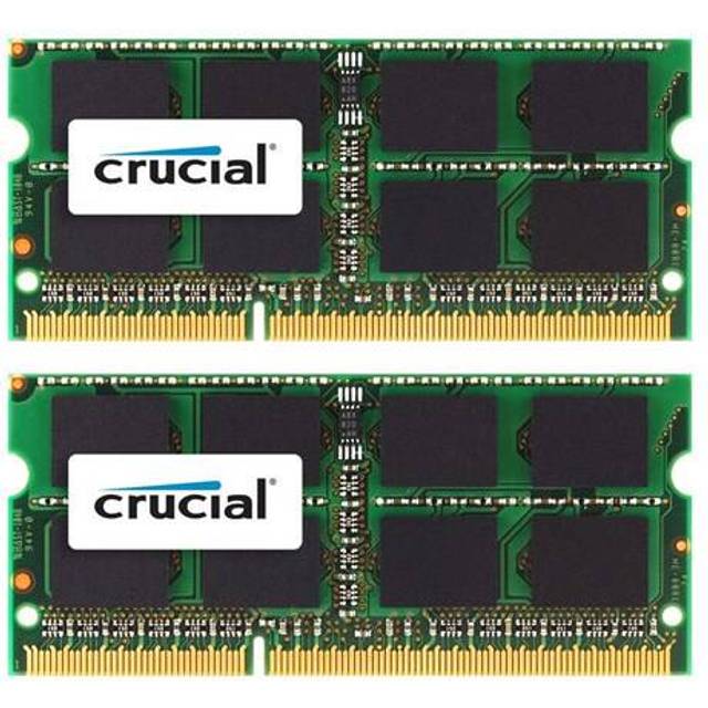 Crucial CT2K8G3S1339M 16 GB (8 GBx2) Minnessats för Mac (DDR3/DDR3L, 1333 MT/s, PC3-10600, SODIMM, 204-stift)
