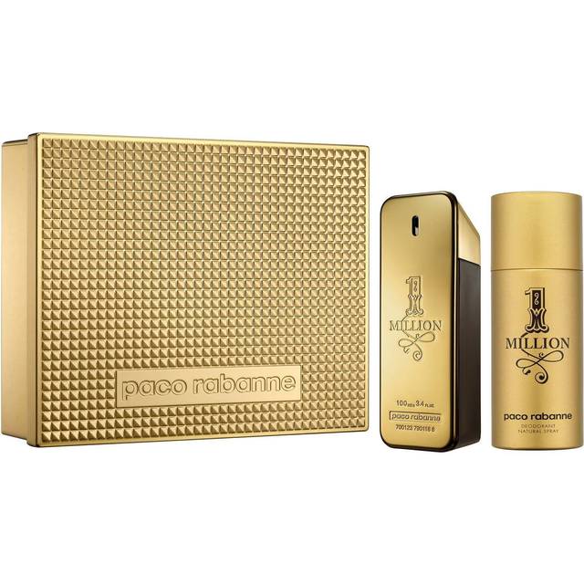 Paco Rabanne 1 Million Eau De Toilette Gift Set 100ml Eau De Toilette, 150ml Deodorant Spray & 10ml Eau De Toilette