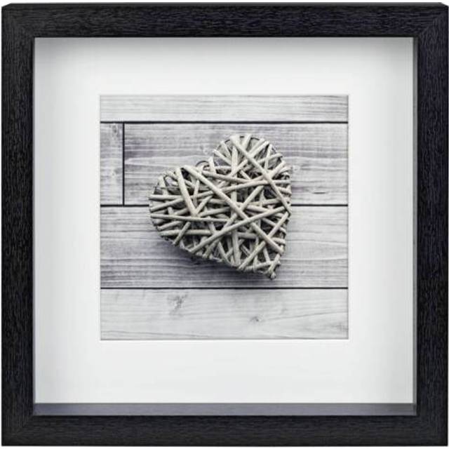 Hama Scala, Enkelt billedramme, MDF, Sort, 15 x 15 cm, Firkant, Reflekterende