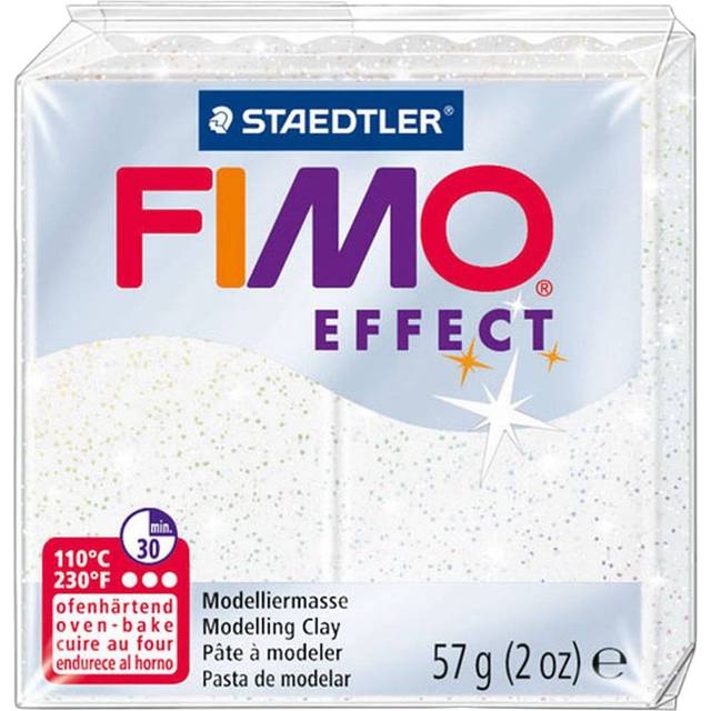 Staedtler Fimo Effect Block 56g Glitter White