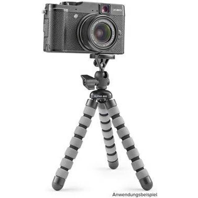 Cullmann – 50061 – Alpha 600 mobilgrå – flexibelt ministativ – max. höjd 17 cm, max. lastkapacitet 1 kg, vikt 88 g