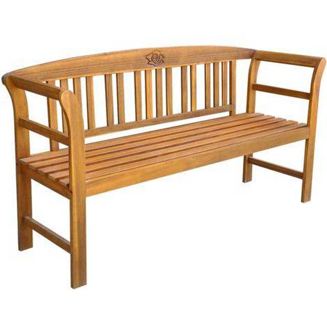 vidaXL Garden Bench 157 cm Solid Acacia Wood - Brown