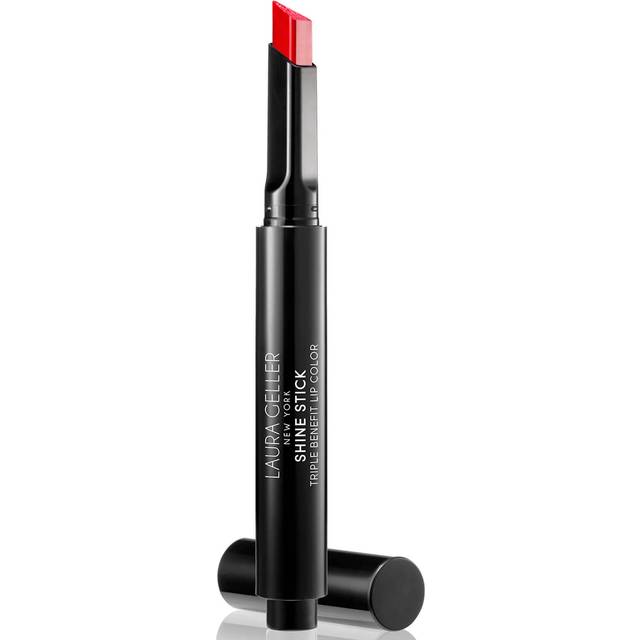LAURA GELLER NEW YORK Shine Stick Triple-Benefit Lip Color with Lipstick  Lip Gloss and Lip Balm Effect - Long Lasting  Moisturizing  High S