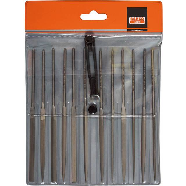 Bahco 2-472-16-2-0 Needle Set of 12 Cut 2 Smoot 160mm (6.2in) BAH472