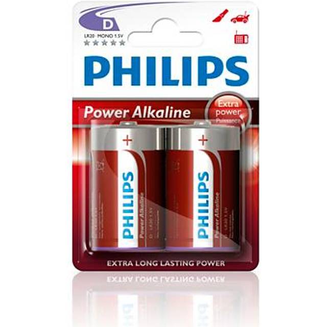 Philips Power Life LR20P2B - Batteri 2 x D - Alkalisk