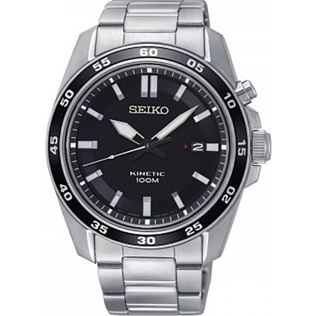 Seiko Kinetic SKA785P1 - Herr - 43 mm - Analogt - Quartz - Hardlex Mineralglas - Black (22 mm)