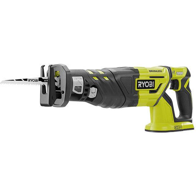 Ryobi R18RS7-0 One+ Cordless Brushless Recip Saw, 18 V, Hyper Green
