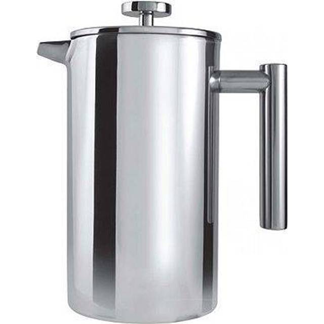 CafÃ© OlÃ© 12 Cup Double Walled Straight Sided Cafetiere - Sliver (0.3 L - 3 cups)