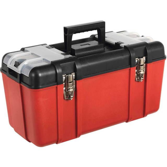 Sealey 495mm 20" plastic toolbox + insert storage tote tray for hand tools ap535