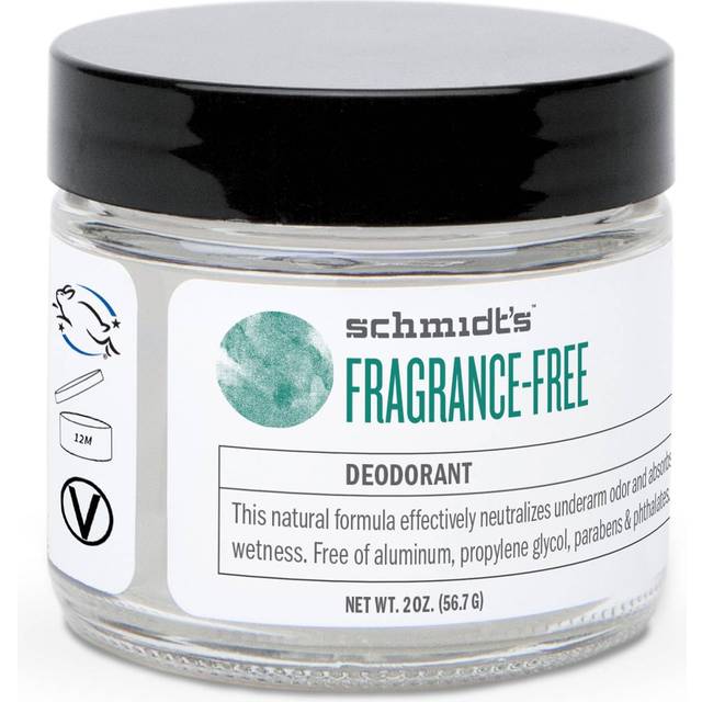 Schmidts Natural Deodorant, Fragrance-Free, 2 Ounce