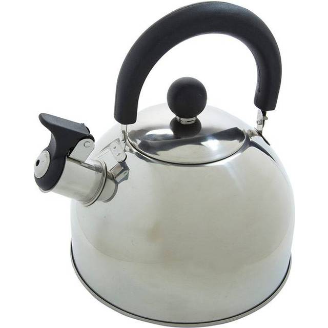 Regatta 2 Litre Stainless Steel Whistling Kettle Camping Kettle One Size