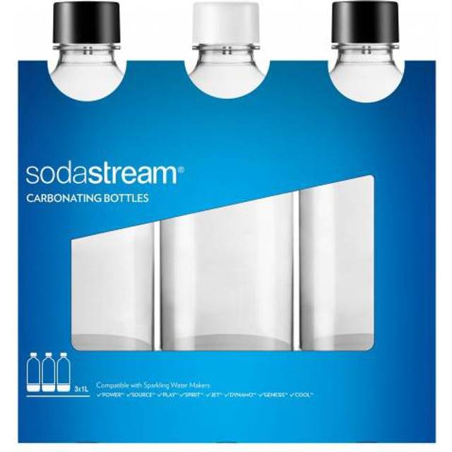 SodaStream 2260525 vattenflaska, plast, multi, 3-pack (3 x 1 liter), 464