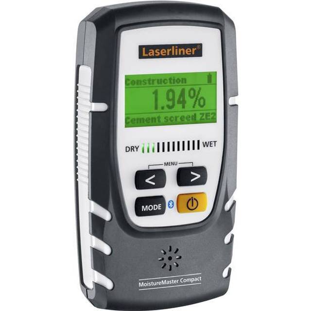 Umarex Laserliner MoistureMaster Compact Plus luft- och fuktmätare (mätning av materialfuktighet för 56 trä/6 byggmaterial, dataöverföring) 082.334A