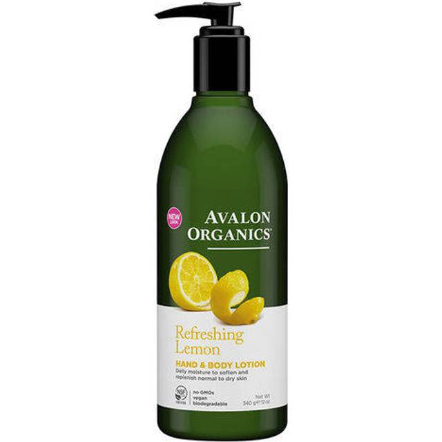 Avalon Organics Hand & Body Lotion Refreshing Lemon 12 oz
