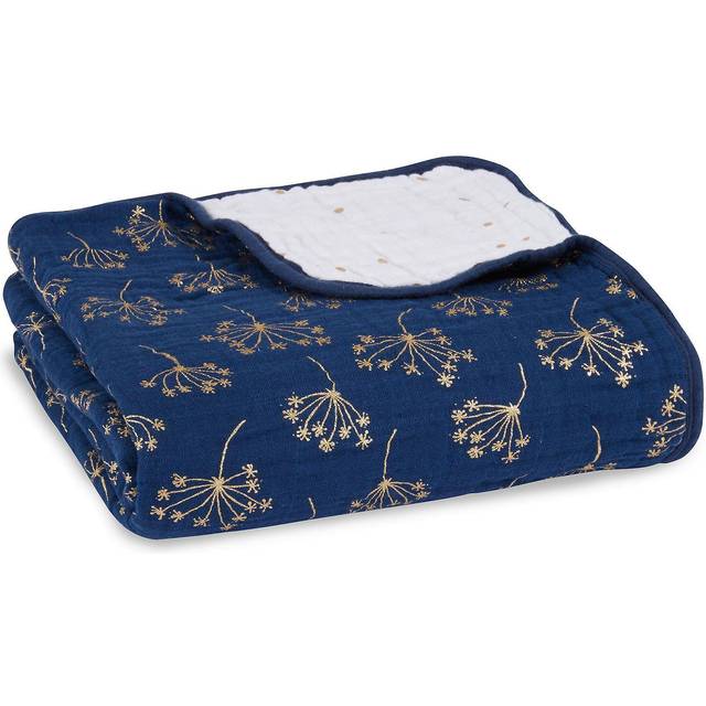Aden + Anais Dream Blanket Cotton Muslin - Metallic Gold Deco (23-19-123)