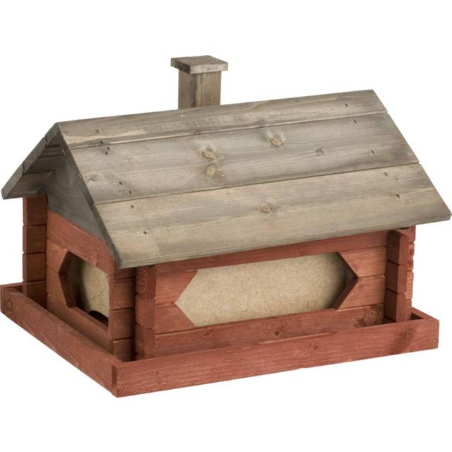 Fågelbord Stuga Jätte Vit 40X31X26 cm