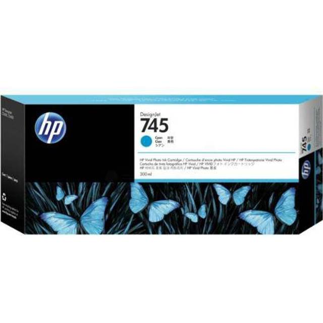 Bläckpatron HP 745/F9K03A 300 ml original cyan