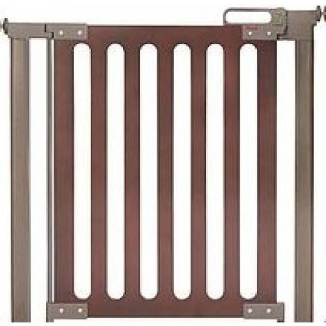 Fred Pressure Fit Wooden Stairgate - Dark