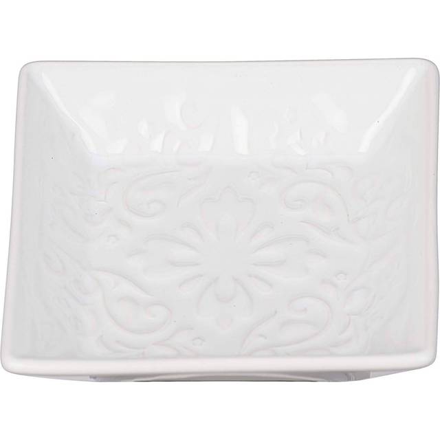 WENKO Cordoba White Soap Dish, Ceramic, 2.5 x 10.5 x 10.5 cm