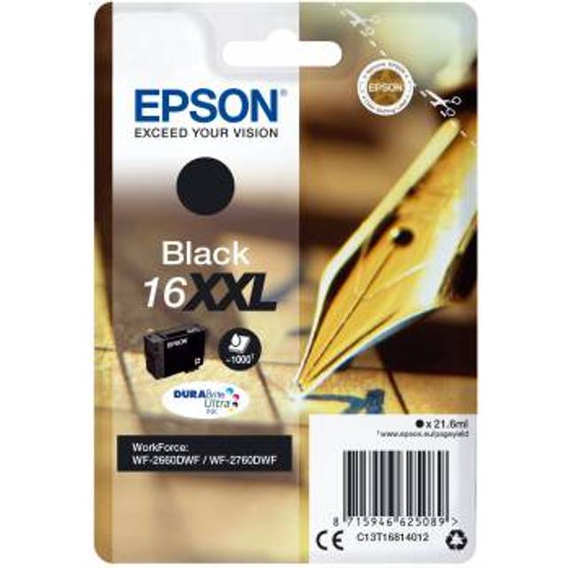 Epson C13T16814012 (16XXL) Ink cartridge black, 1000 pages, 22ml