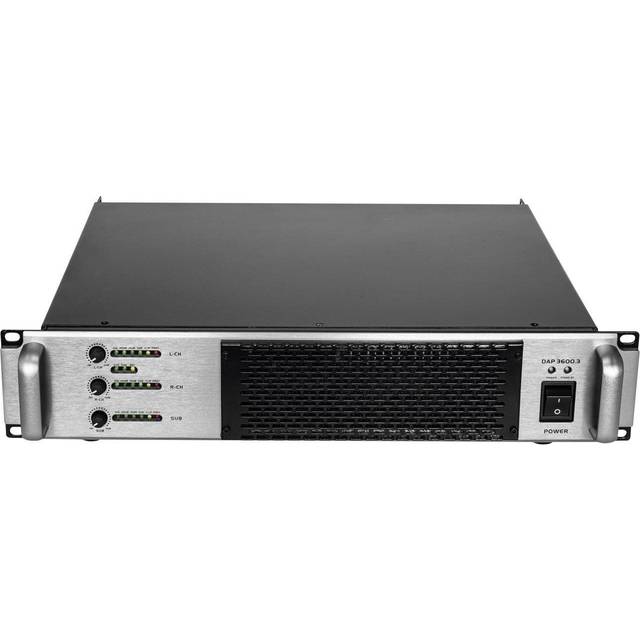 Omnitronic A-3603 PA-förstärkare RMS-effekt per kanal i 4 ohm: 800 W